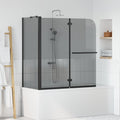 Vidaxl bi-vouw douche omheining donker transparant 120 x 67 x 129 cm