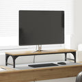 Vidaxl monitor stand artisanaal eiken 85 x 23 x 15,5 cm bewerkt hout
