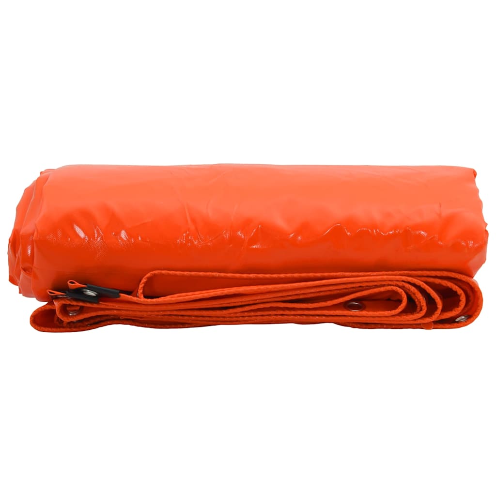 Vidaxl zeil 650g m² oranje 1,5 x 6 m canvas met pvc-coating