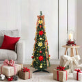 Vidaxl kunstkerstboom met 50 led met standaard groen 125 cm pvc