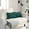 Vidaxl sofa kussens 2 pcs donkergroen 50 x 30 cm stof