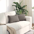 Vidaxl sofa kussens 2 pcs taupe 50 x 30 cm stof