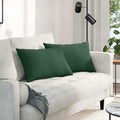 Vidaxl sofa kussens 2 stuks donkergroen 60 x 40 cm cordstof