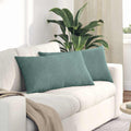 Vidaxl sofa kussens 2 stuks zeegroen 80 x 40 cm cordstof