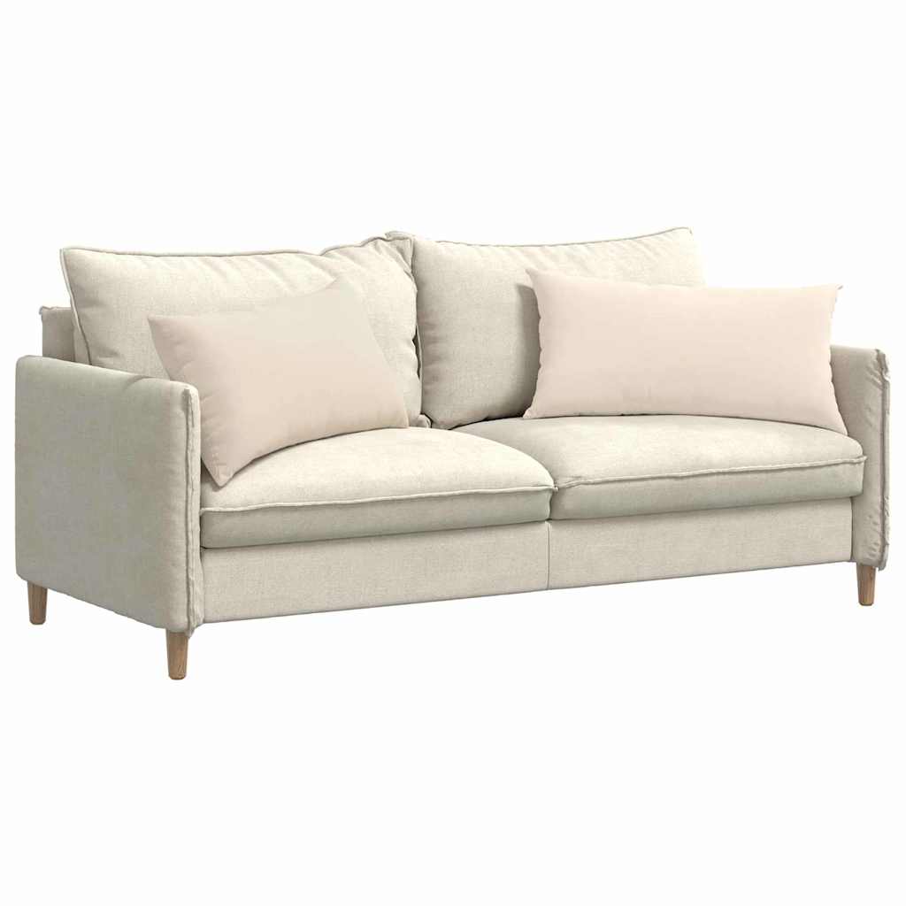 Vidaxl sofa kussens 2 st stof beige 80 x 40 cm