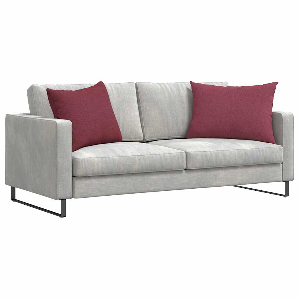 Vidaxl sofa kussens 2 st stof wijnrood 70 x 50 cm