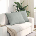 Vidaxl sofa kussens 2 stuks lichtgrijs 70 x 50 cm cordstof