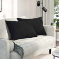 Vidaxl sofa kussens 2 stuks zwart 70 x 50 cm stof