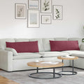 Vidaxl sofa kussens 2 pcs wijnrood 120 x 40 cm stof