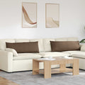 Vidaxl sofa kussens 2 pcs bruin 120 x 40 cm stof