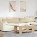 Vidaxl sofa kussens 2 pcs crème 145 x 40 cm stof