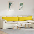 Vidaxl sofa kussens 2 pcs lichtgeel 145 x 40 cm stof
