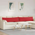 Vidaxl sofa kussens 2 pcs rood 145 x 40 cm stof