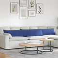 Vidaxl sofa kussens 2 stuks politieblauw 200 x 40 cm cordstof