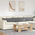 Vidaxl sofa kussens 2 st stof donkergrijs 200 x 40 cm