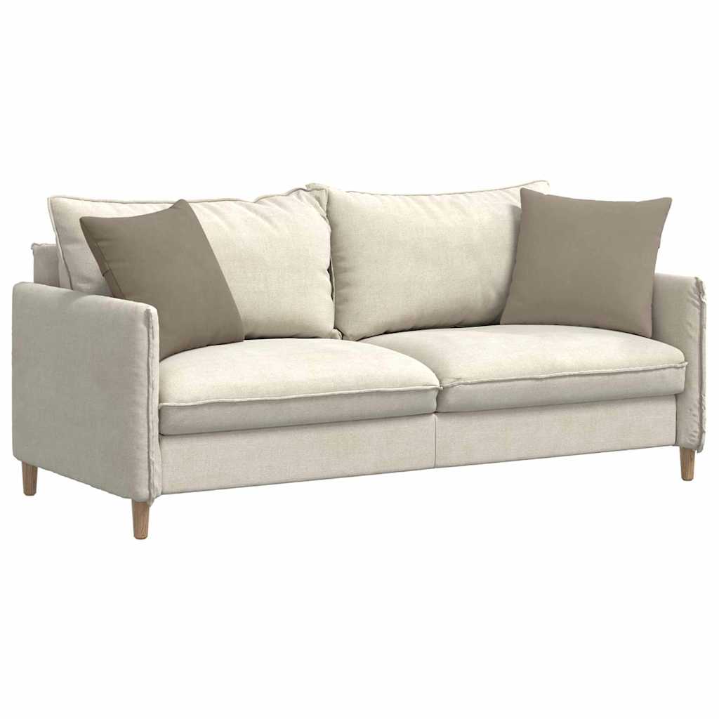 Vidaxl sofa kussens 2 st stof taupe 45 x 45 cm