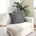 Vidaxl sofa kussens 2 stuks donkergrijs 45 x 45 cm stof