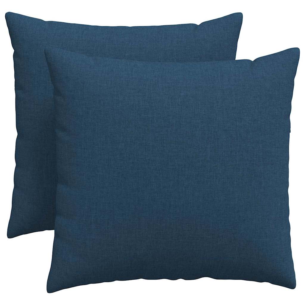 Vidaxl sofa kussens 2 st stof blauw 50 x 50 cm