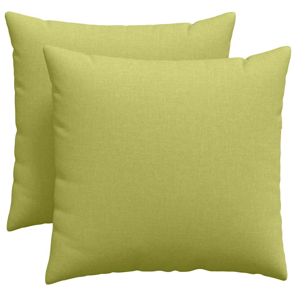 Vidaxl sofa kussens 2 st stof lichtgroen 50 x 50 cm