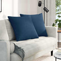Vidaxl sofa kussens 2 pcs blauw 60 x 60 cm stof