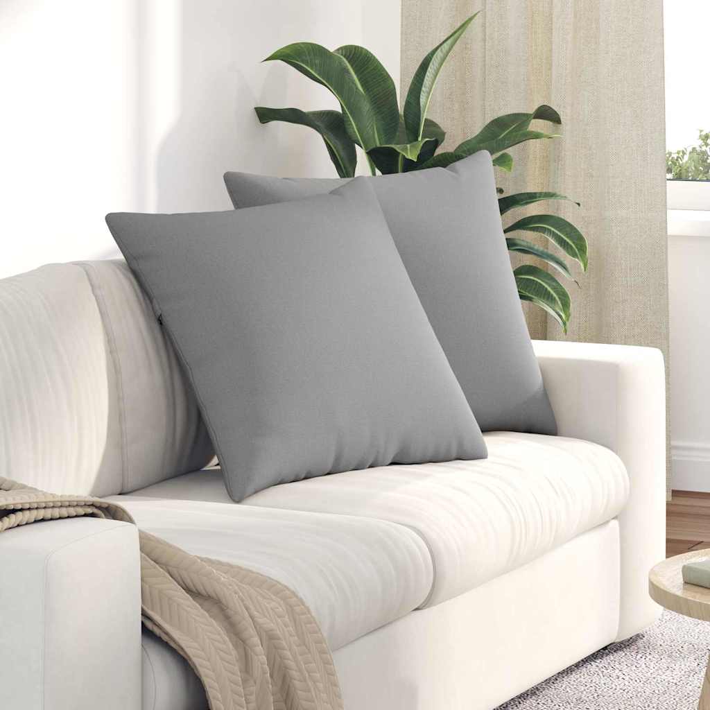 Vidaxl sofa kussens 2 pcs wolkengrijs 80 x 80 cm stof