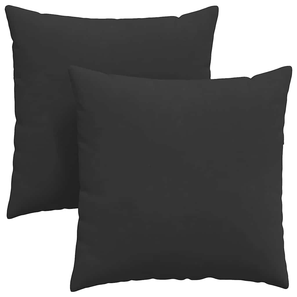 Vidaxl sofa kussens 2 st stof zwart 80 x 80 cm