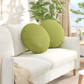 Vidaxl zitkussens 2 pcs lichtgroen ø50 x 19 cm stof