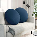 Vidaxl zitkussens 2 pcs blauw ø60 x 21 cm stof