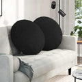 Vidaxl zitkussens 2 pcs zwart ø80 x 29 cm stof