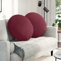 Vidaxl zitkussens 2 pcs wijnrood ø80 x 29 cm stof