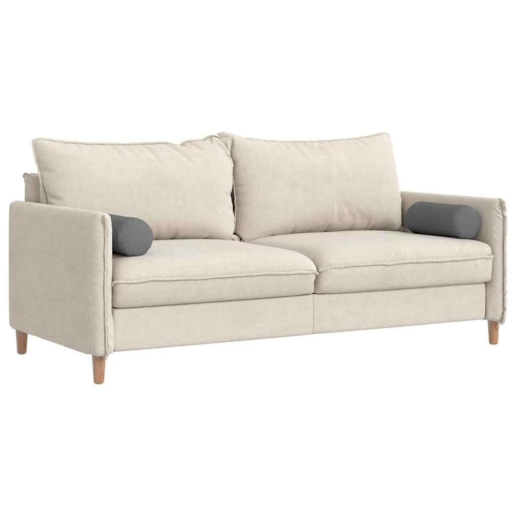 Vidaxl bolster kussens 2 st stof donkergrijs ø 15 x 40 cm