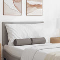 Vidaxl bolster kussens 2 st stof taupe ø 15 x 40 cm