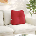 Vidaxl rugkussen rood 45 x 24 x 50 cm stof