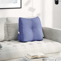 Vidaxl rugkussen jeans blauw 45 x 24 x 50 cm stof