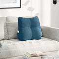 Vidaxl rugkussen blauw 45 x 24 x 50 cm fluweel