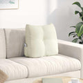 Vidaxl rugkussen crème 45 x 24 x 50 cm fluweel