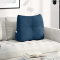 Vidaxl rugkussen blauw 60 x 24 x 50 cm stof