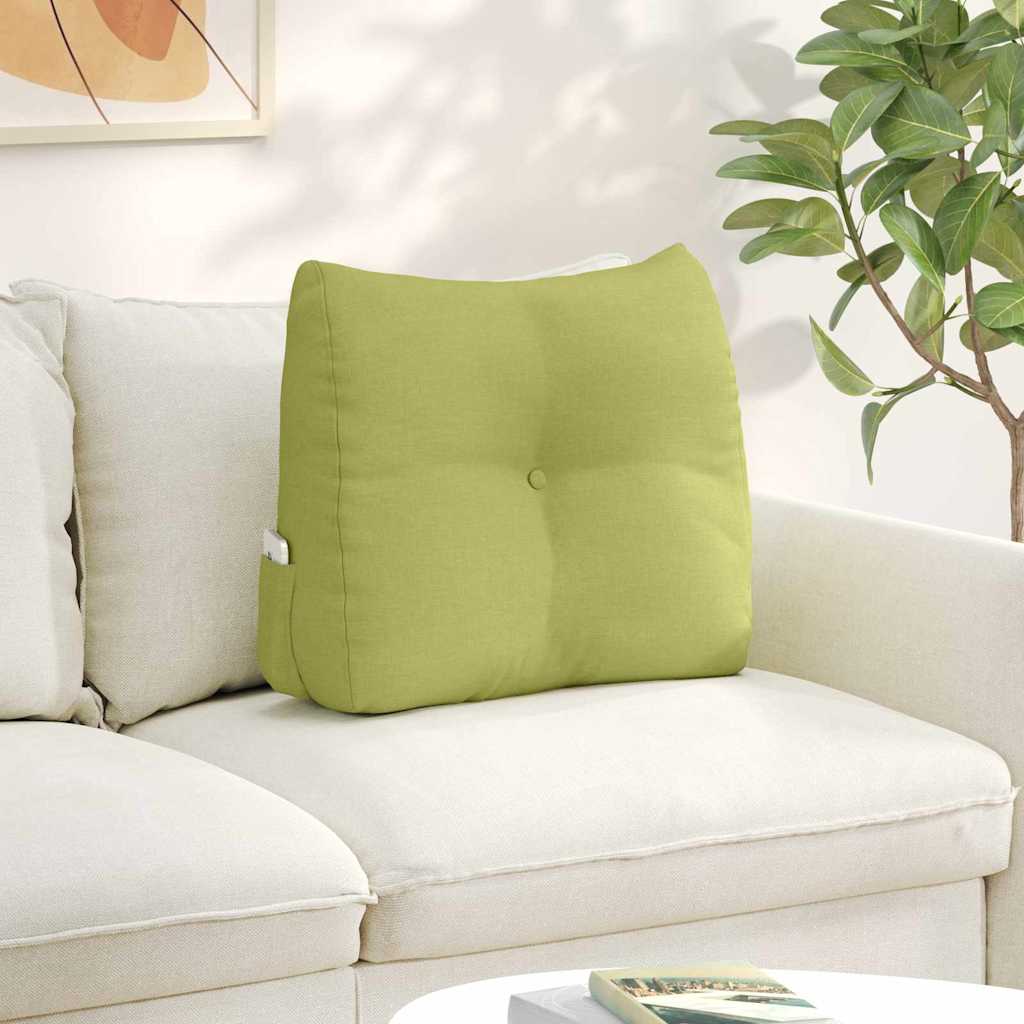 Vidaxl rugkussen lichtgroen 60 x 50 x 24 cm stof