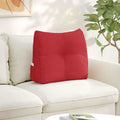 Vidaxl rugkussen rood 60 x 24 x 50 cm stof