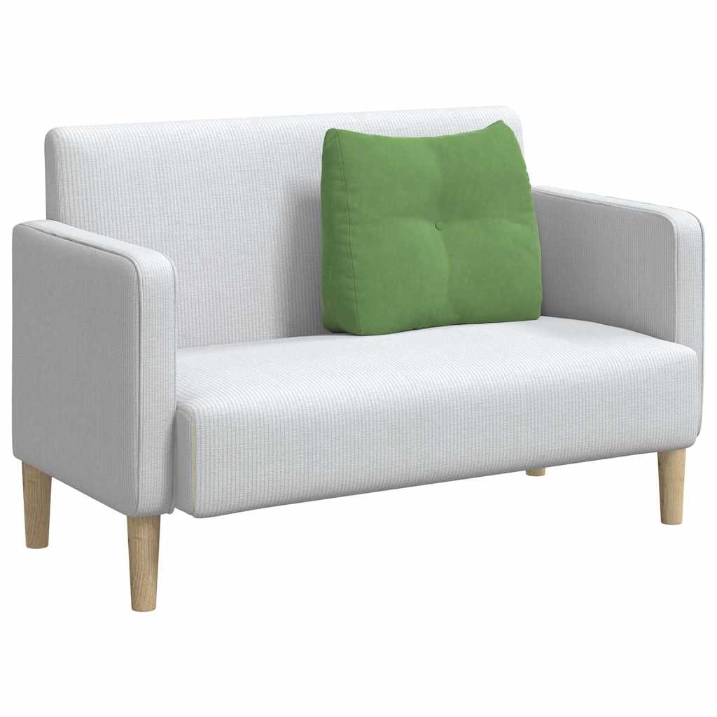Vidaxl rugkussen lichtgroen 60 x 50 x 24 cm fluweel