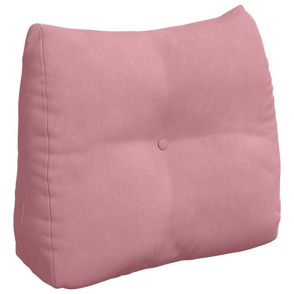 Vidaxl rugkussen roze 60 x 50 x 24 cm fluweel