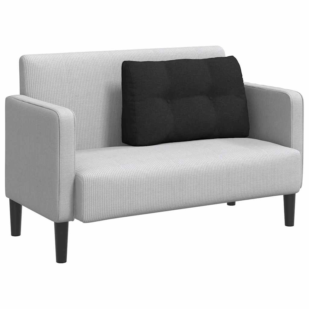 Vidaxl rugkussen zwart 80 x 24 x 50 cm stof