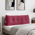 Vidaxl rugkussen wijnrood 120 x 24 x 50 cm fluweel