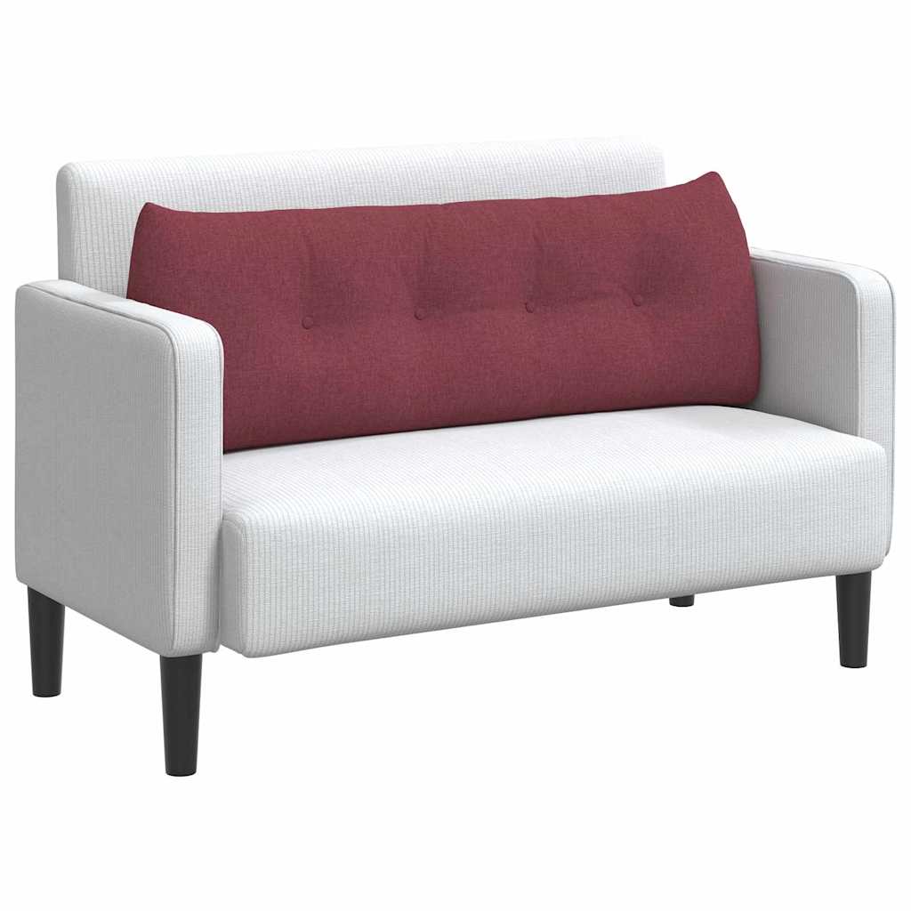 Vidaxl rugkussen wijnrood 140 x 50 x 24 cm stof