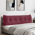 Vidaxl rugkussen wijnrood 160 x 50 x 24 cm stof