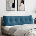 Vidaxl rugkussen blauw 160 x 24 x 50 cm fluweel
