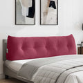 Vidaxl rugkussen wijnrood 160 x 50 x 24 cm fluweel