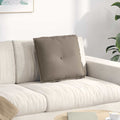 Vidaxl rugkussen taupe 50 x 45 cm microvezel stof