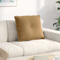 Vidaxl rugkussen bruin 60 x 50 x 19 cm katoen stof