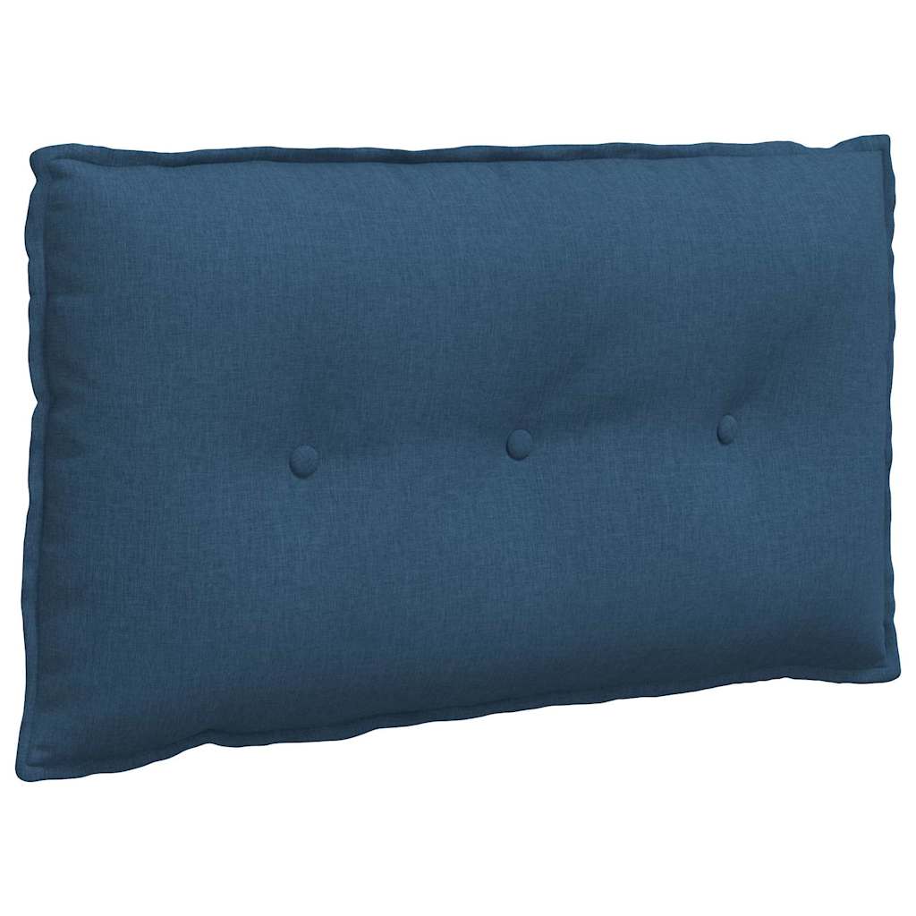 Vidaxl rugkussen blauw 80 x 50 x 19 cm stof